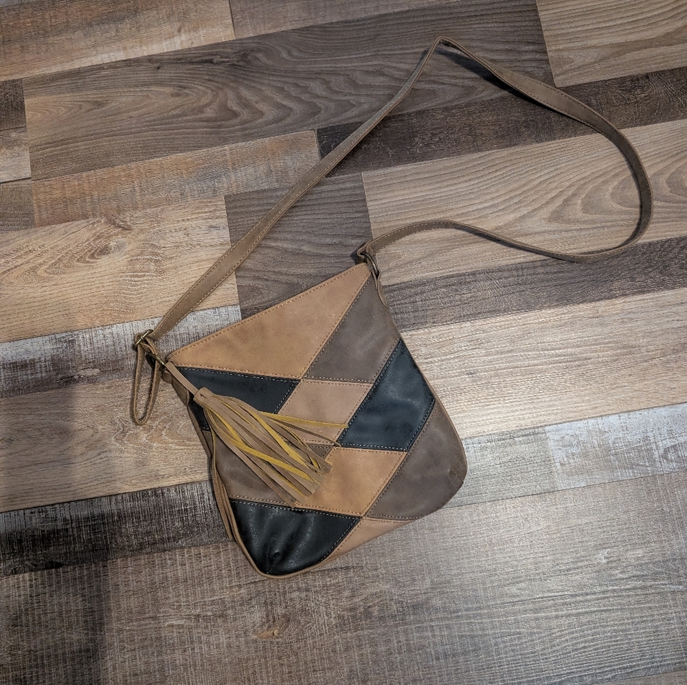 Patchwork Leather Crossbody Bag